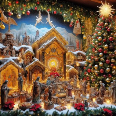 C:\Users\user\Downloads\Christmas decorations in Italy including nativity scenes, Christmas trees, lights, and traditional sweets like panettone and torrone.png